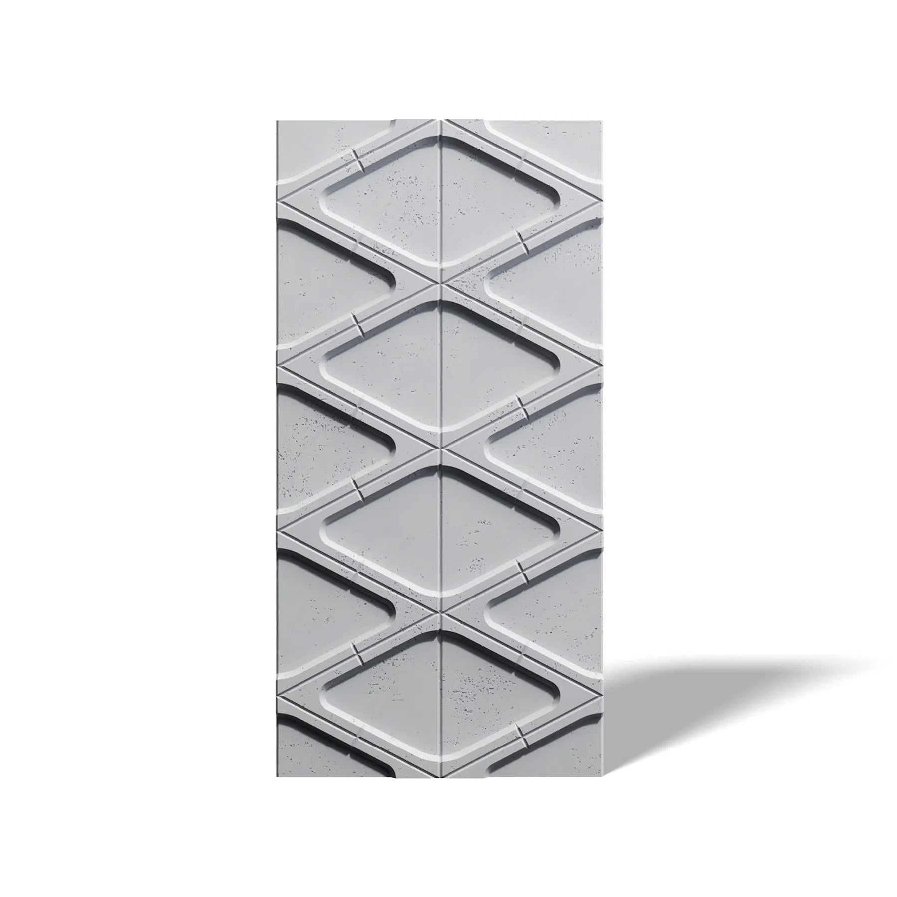 3D Concrete Wall Panels DIAMONDS on white background | DecorMania UK