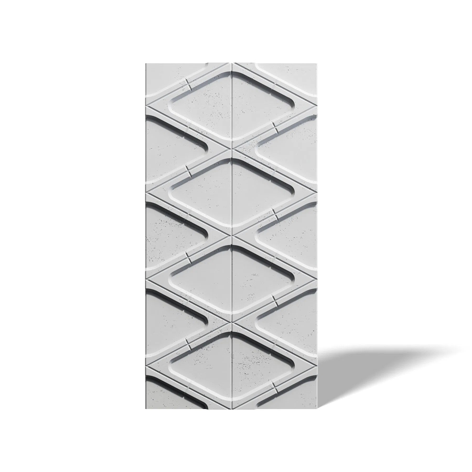 3D Concrete Wall Panels DIAMONDS on white background | DecorMania UK