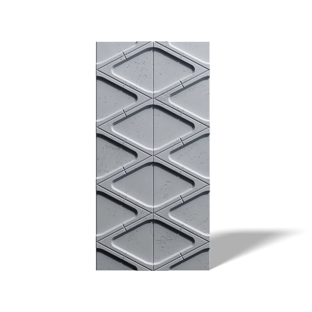 3D Concrete Wall Panels DIAMONDS on white background | DecorMania UK