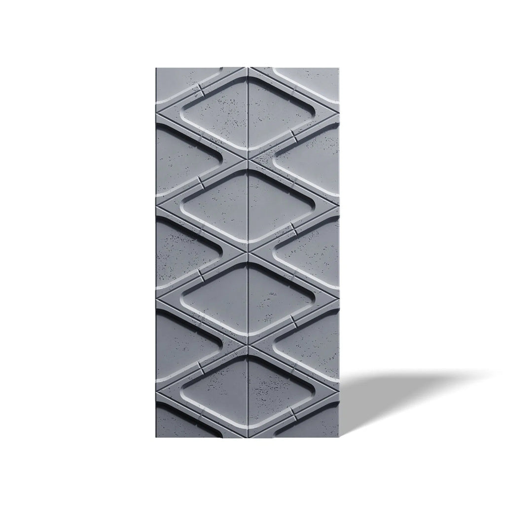 3D Concrete Wall Panels DIAMONDS on white background | DecorMania UK