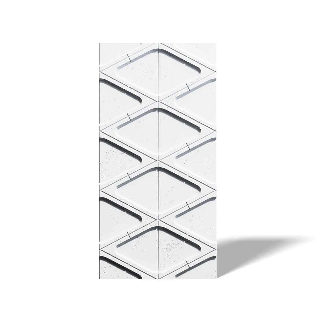 3D Concrete Wall Panels DIAMONDS on white background | DecorMania UK