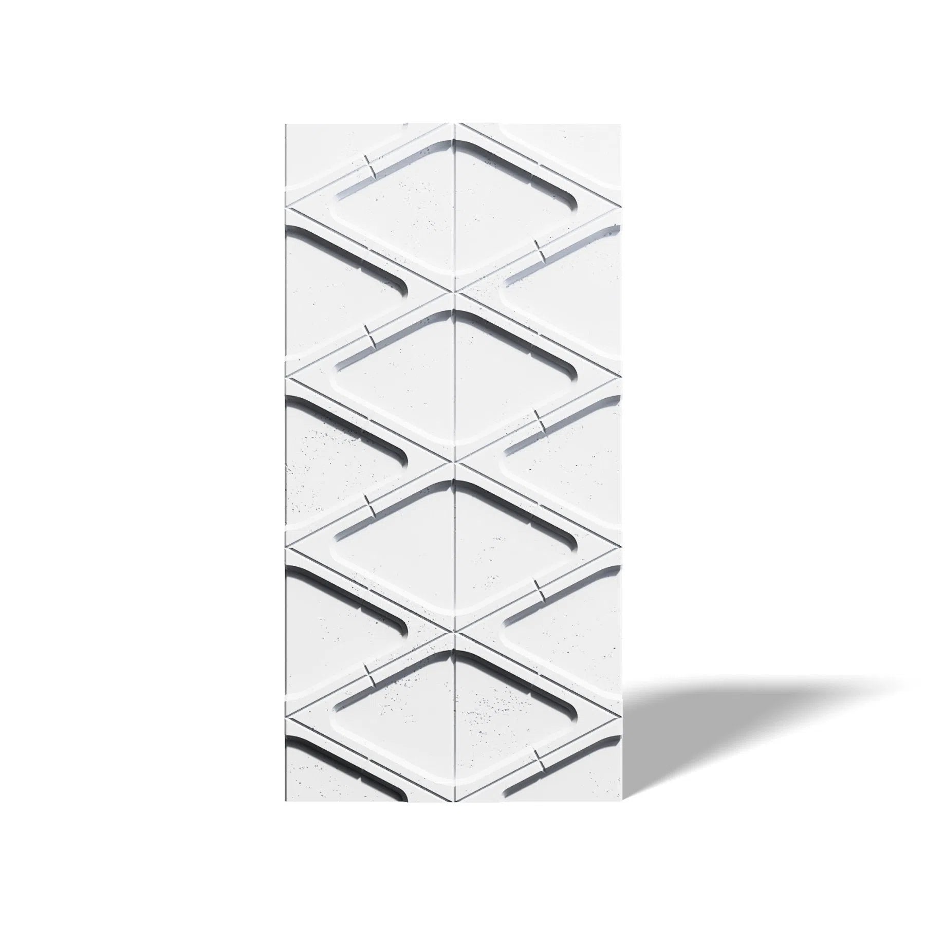 3D Concrete Wall Panels DIAMONDS on white background | DecorMania UK
