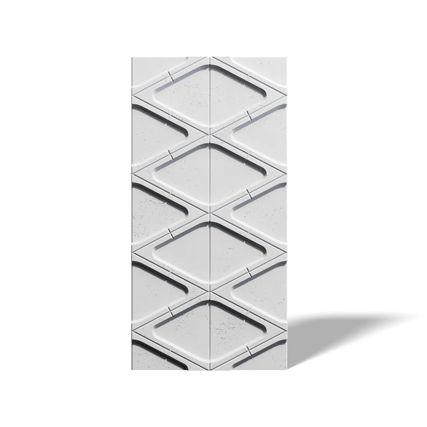 3D Concrete Wall Panels DIAMONDS on white background | DecorMania UK