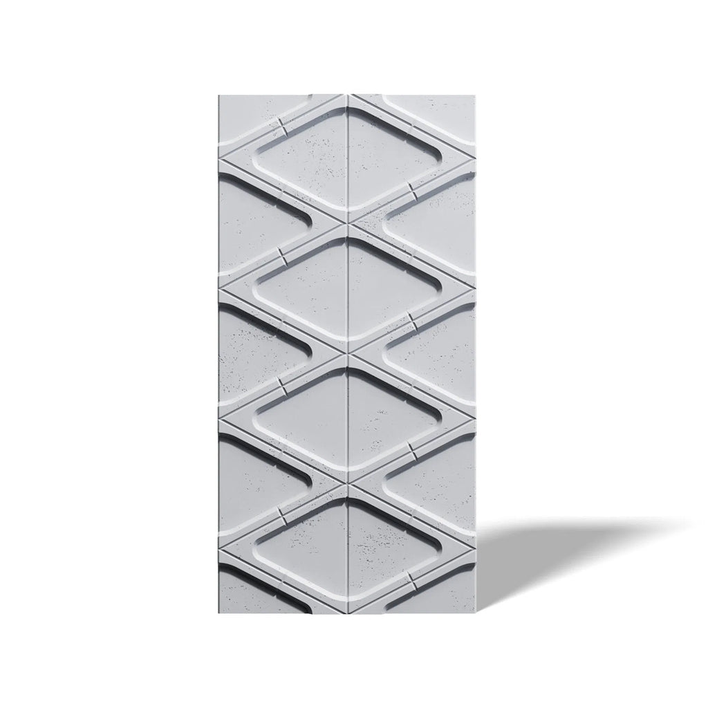 3D Concrete Wall Panels DIAMONDS on white background | DecorMania UK