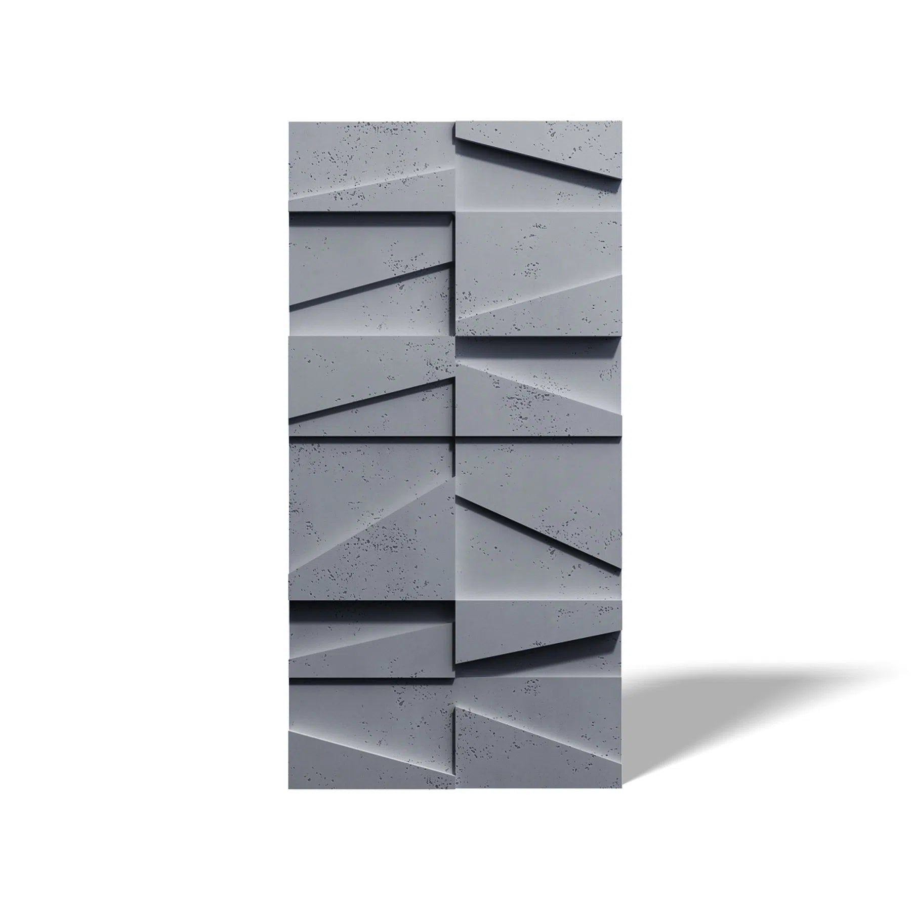 Close-up view of Concrete 3D Concrete Wall Panel BOOKCASE | DecorMania UK