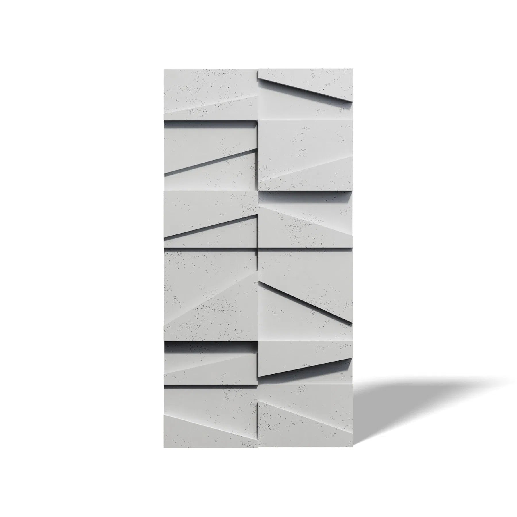 Close-up view of Concrete 3D Concrete Wall Panels BOOKCASE | DecorMania UK