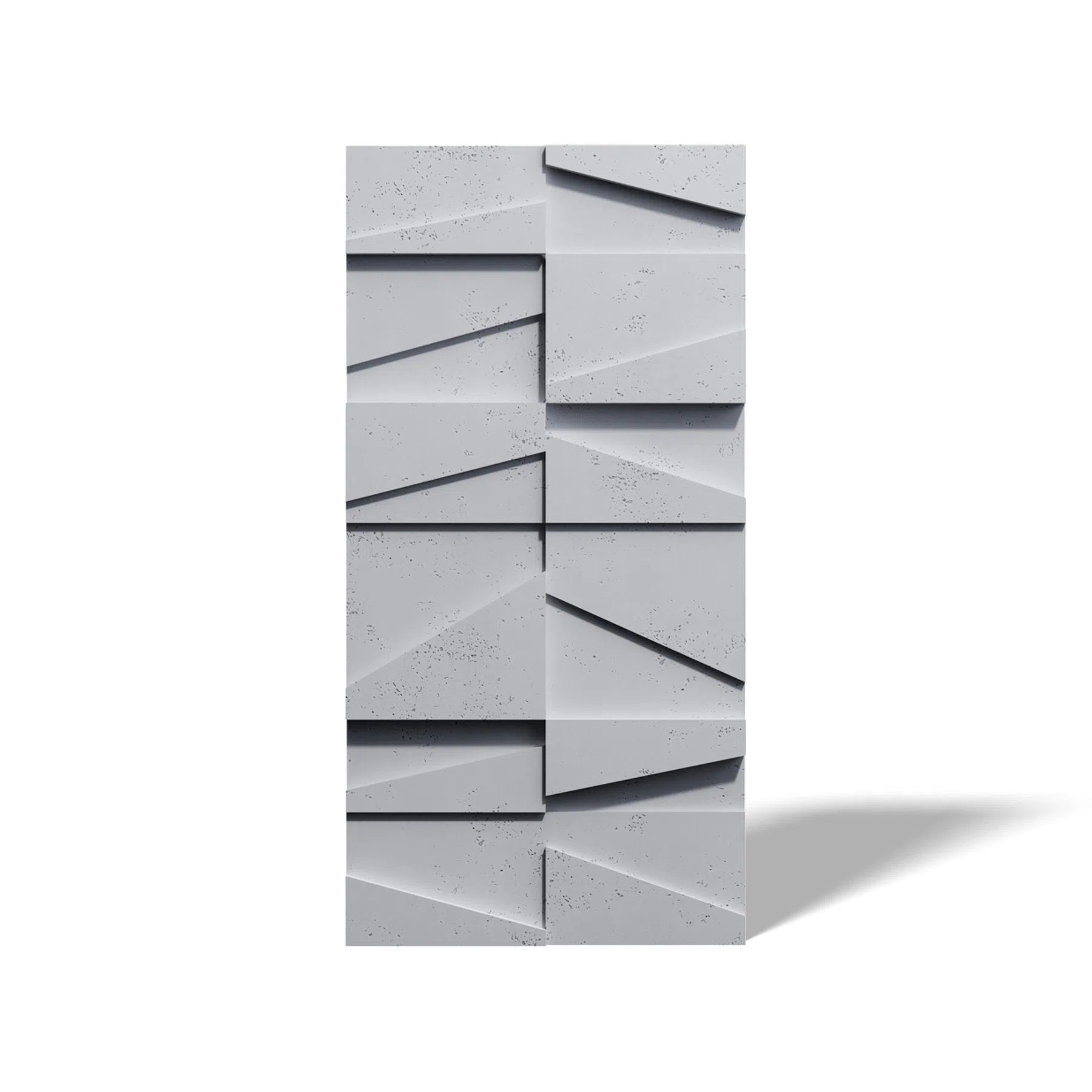 Close-up view of Concrete 3D Concrete Wall Panel BOOKCASE DecorMania UK
