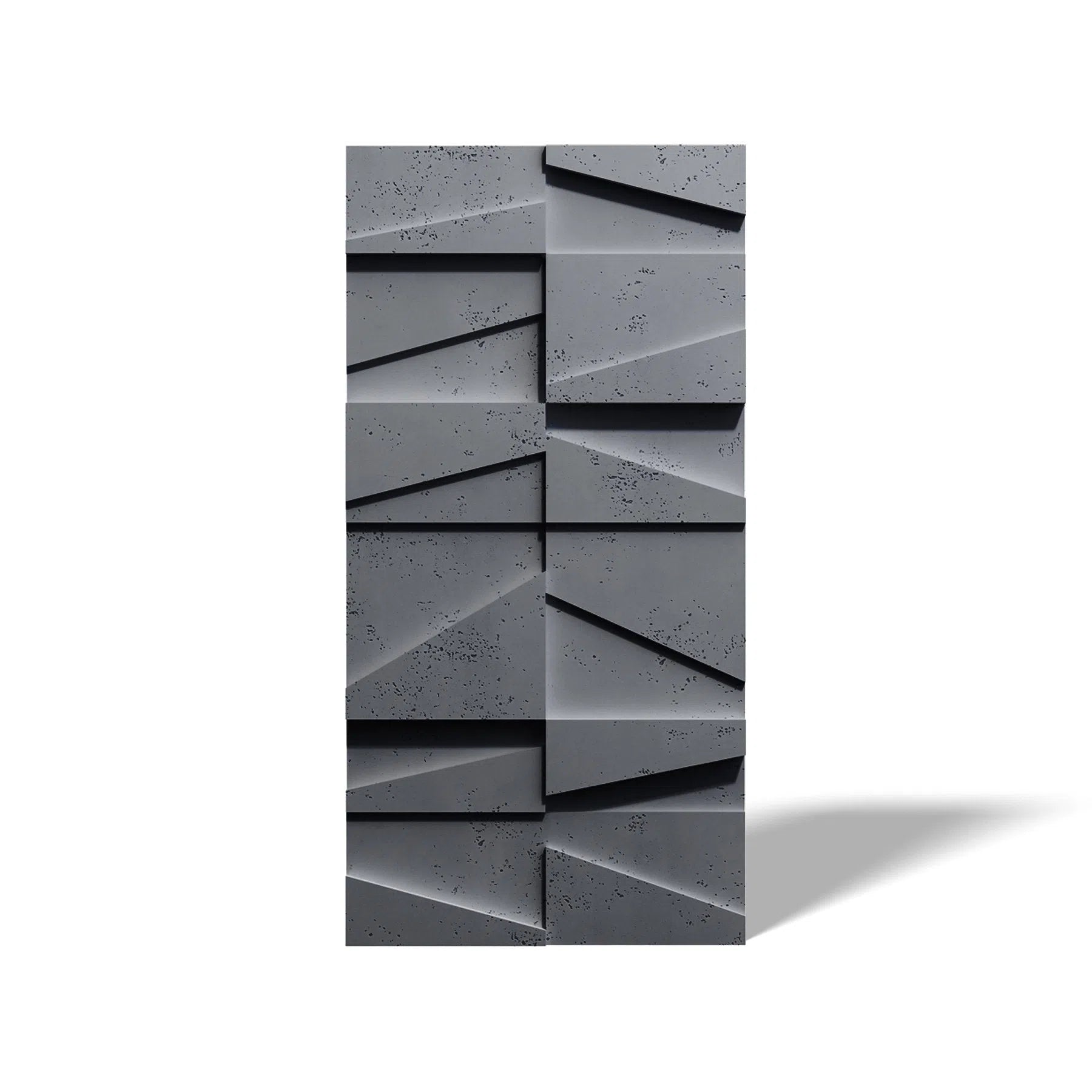 Close-up view of Concrete 3D Concrete Wall Panel BOOKCASE | DecorMania UK