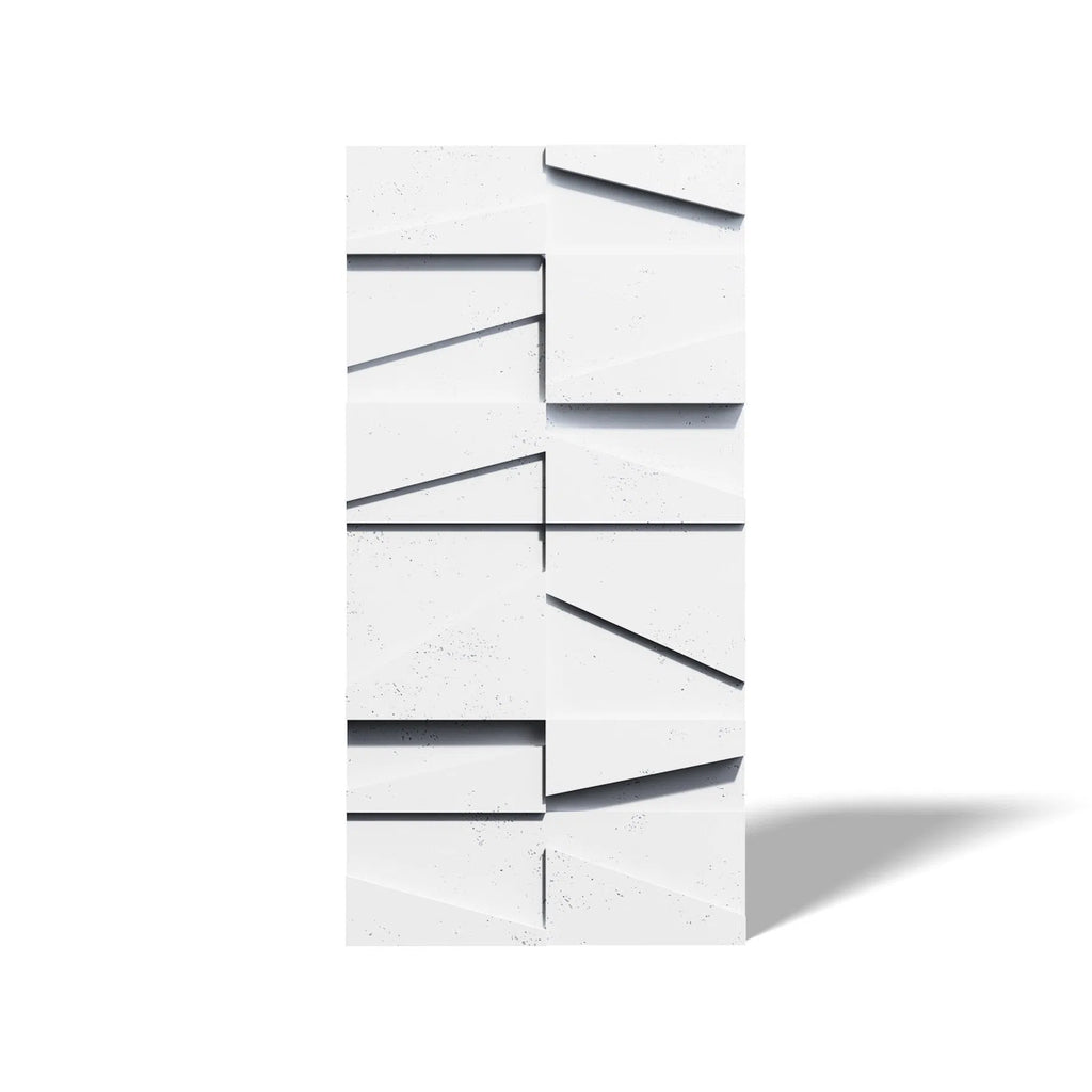 Close-up view of Concrete 3D Concrete Wall Panel BOOKCASE | DecorMania UK