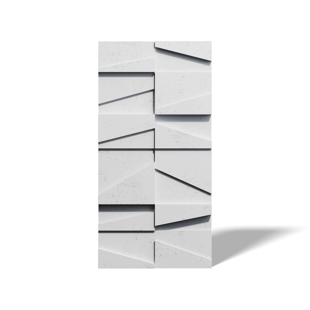 Close-up view of Concrete 3D Concrete Wall Panel BOOKCASE | DecorMania UK