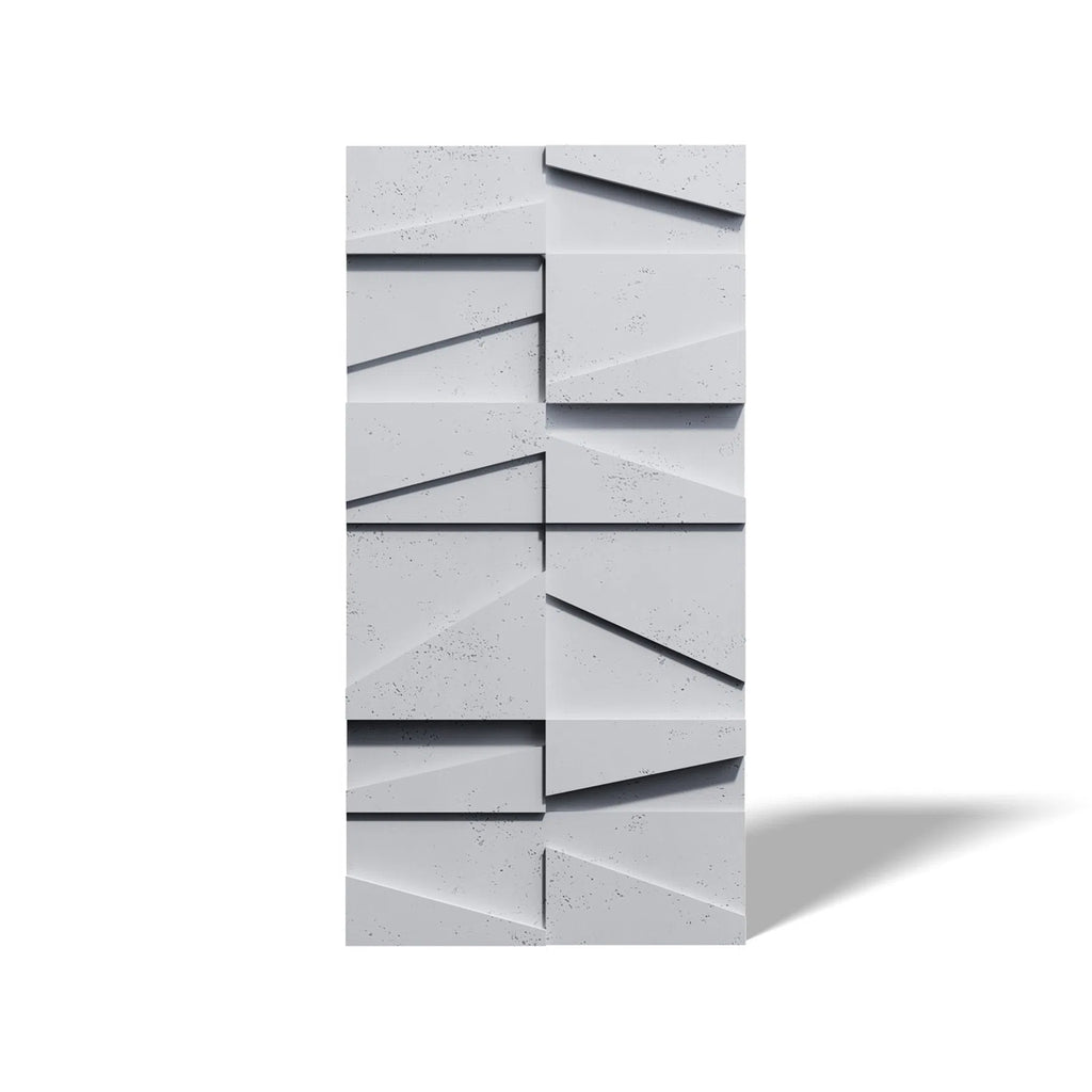 Close-up view of Concrete 3D Concrete Wall Panel BOOKCASE | DecorMania UK