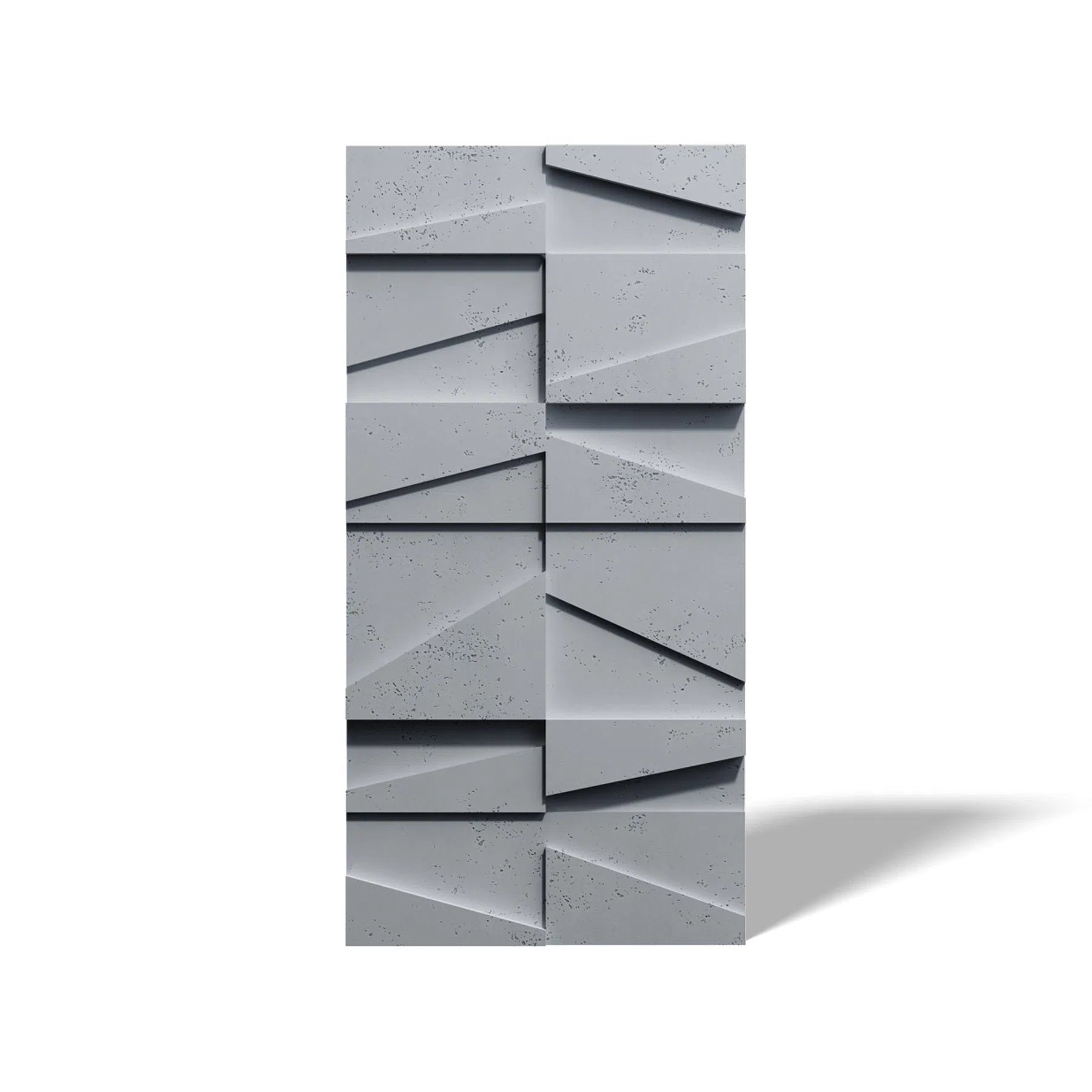 Close-up view of Concrete 3D Concrete Wall Panel BOOKCASE | DecorMania UK