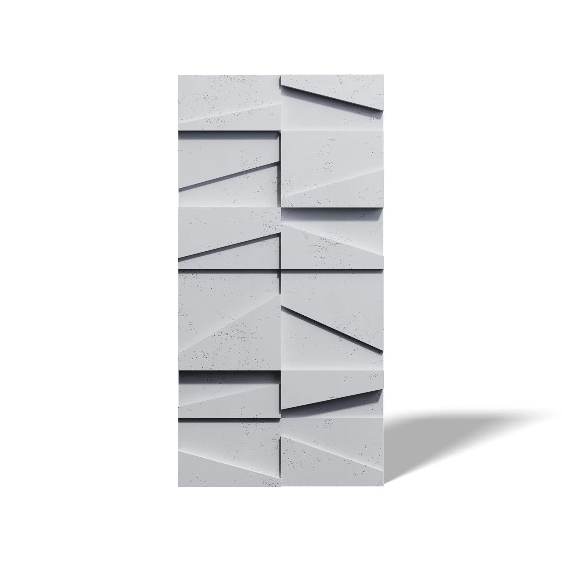 Close-up view of Concrete 3D Concrete Wall Panel BOOKCASE | DecorMania UK