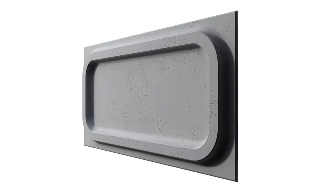 3D Concrete Wall Panel PORTHOLE on a white background | DecorMania UK