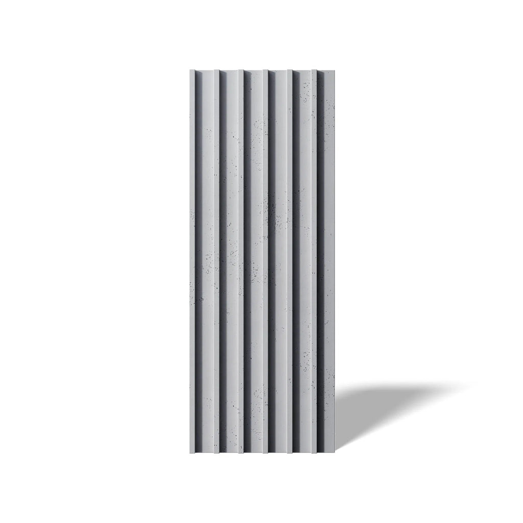 3D Concrete Wall Panel RIFT L  on a white background | DecorMania UK