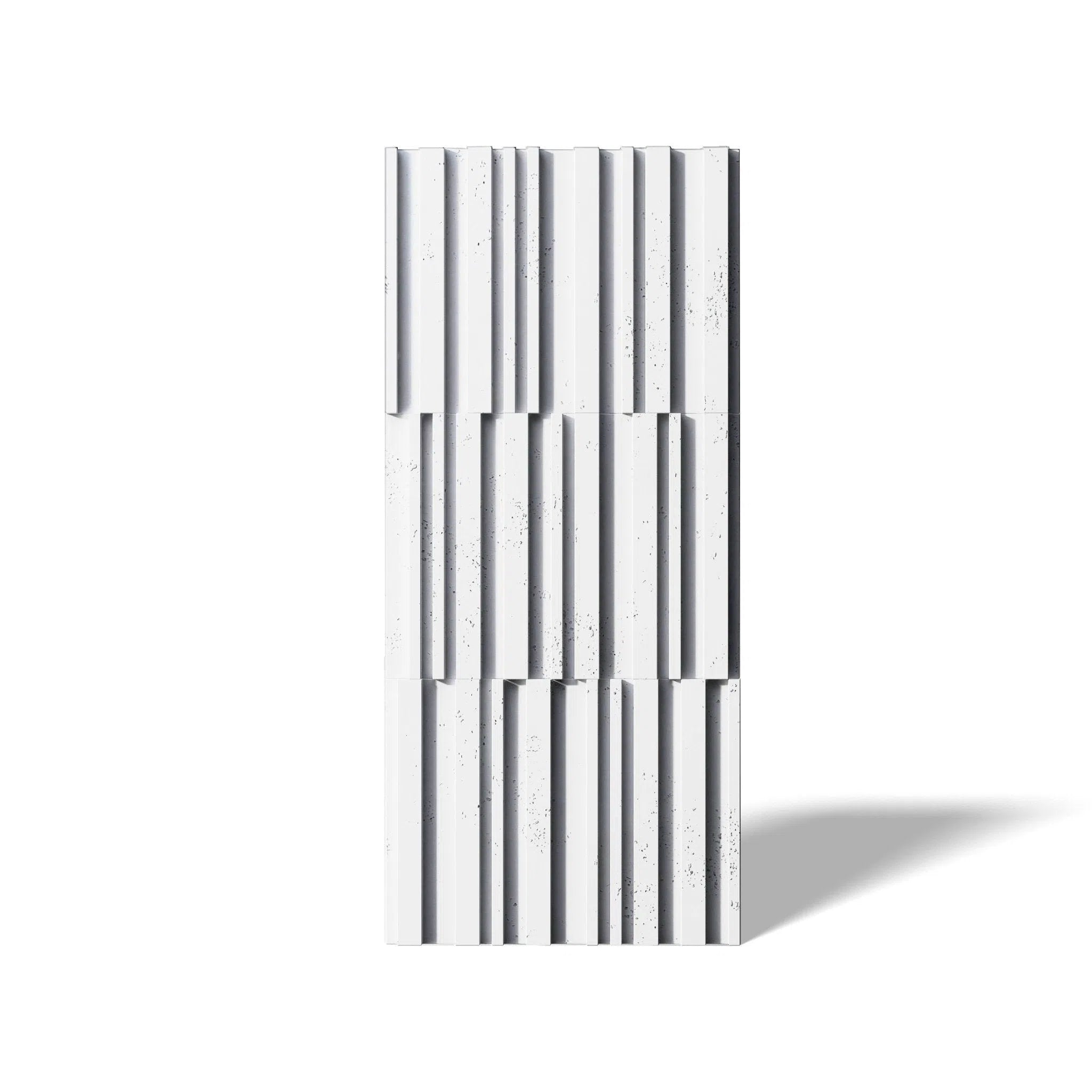 3D Concrete Wall Panel RIFT MIXED on a white background | DecorMania UK