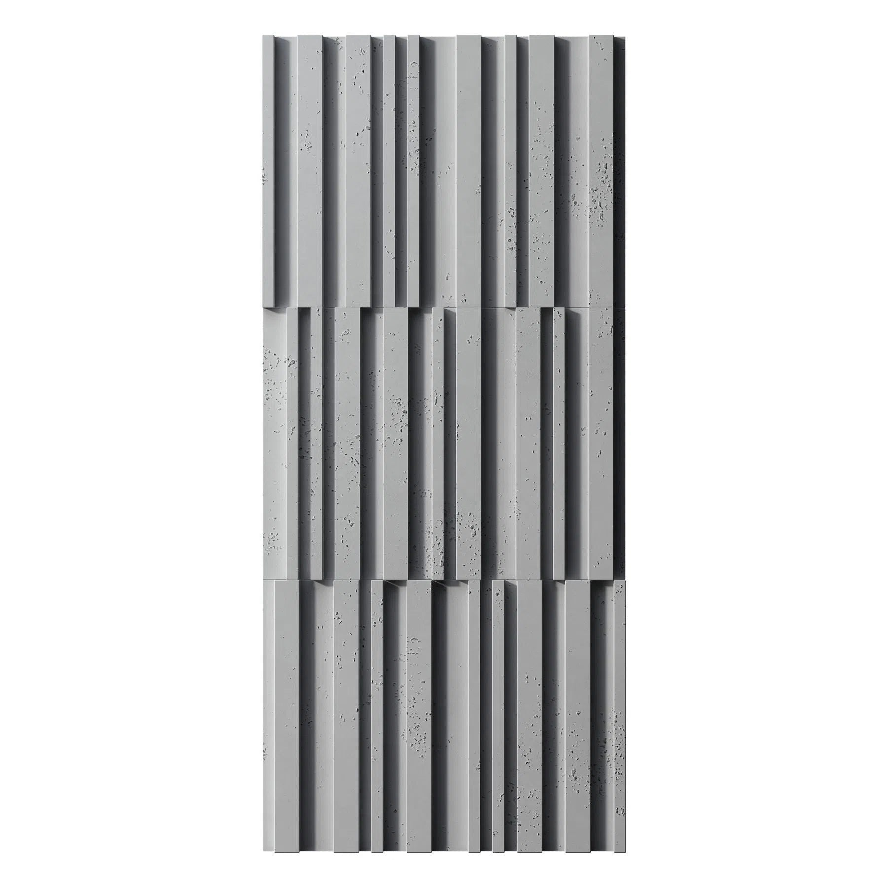 3D Concrete Wall Panel RIFT MIXED on a white background | DecorMania UK