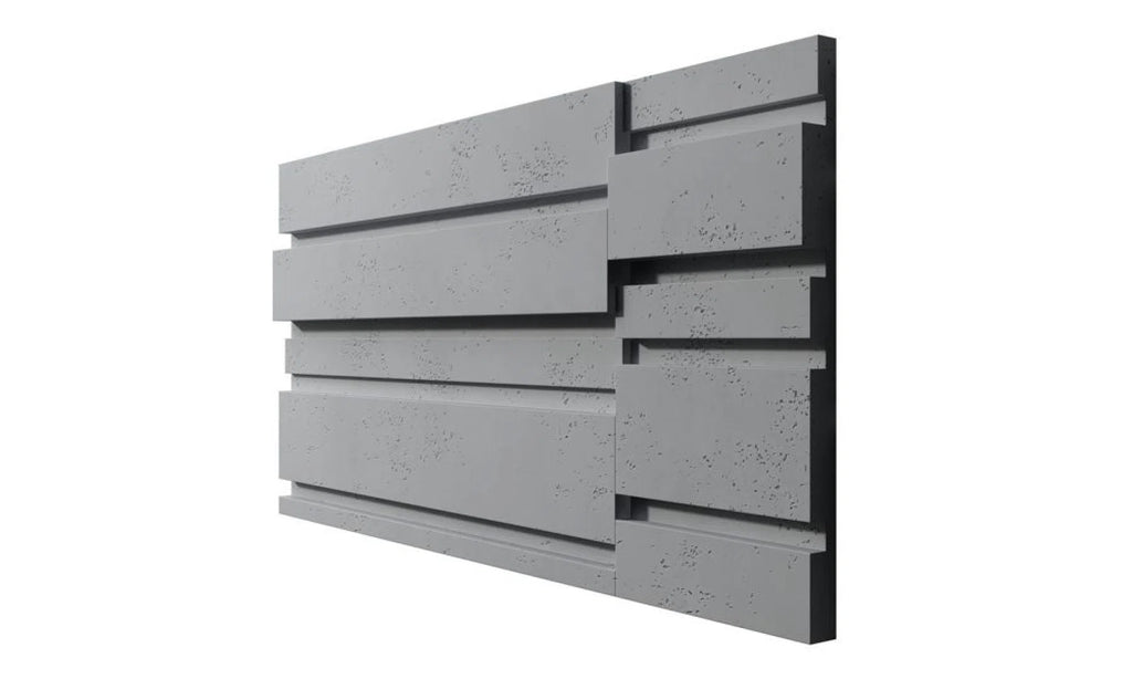 3D Concrete Wall Panel ROOFTOPS on a white background | DecorMania UK