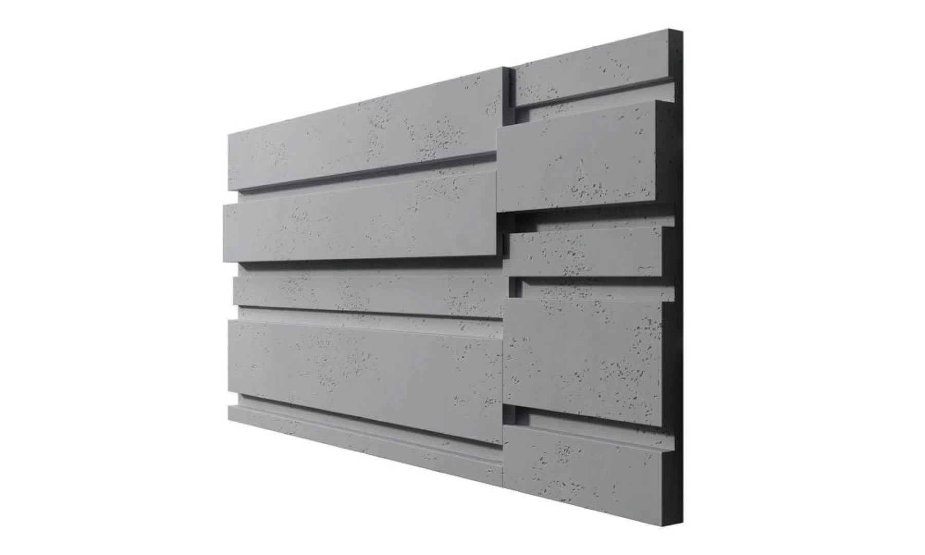 3D Concrete Wall Panel ROOFTOPS on a white background | DecorMania UK