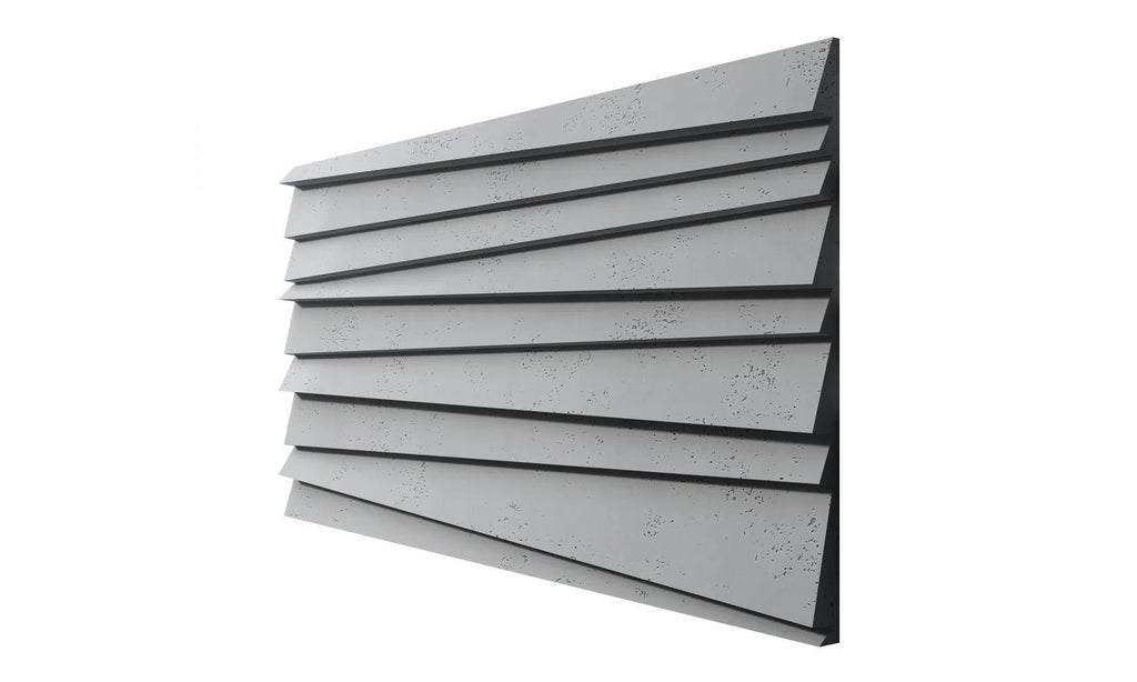 3D Concrete Wall Panel SHUTTERS on a white background | DecorMania UK