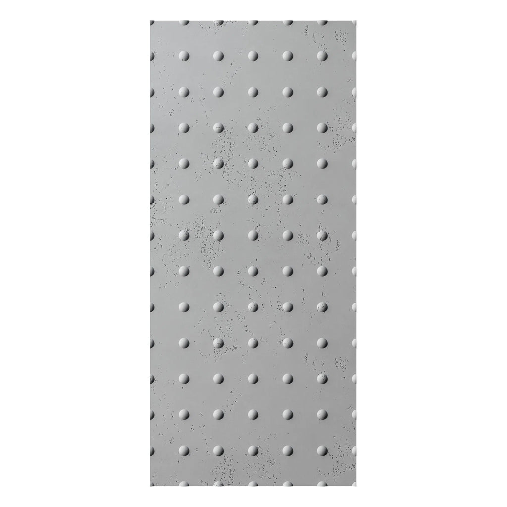 3D Concrete Wall Panel STEEL DOTS on a white background | DecorMania UK