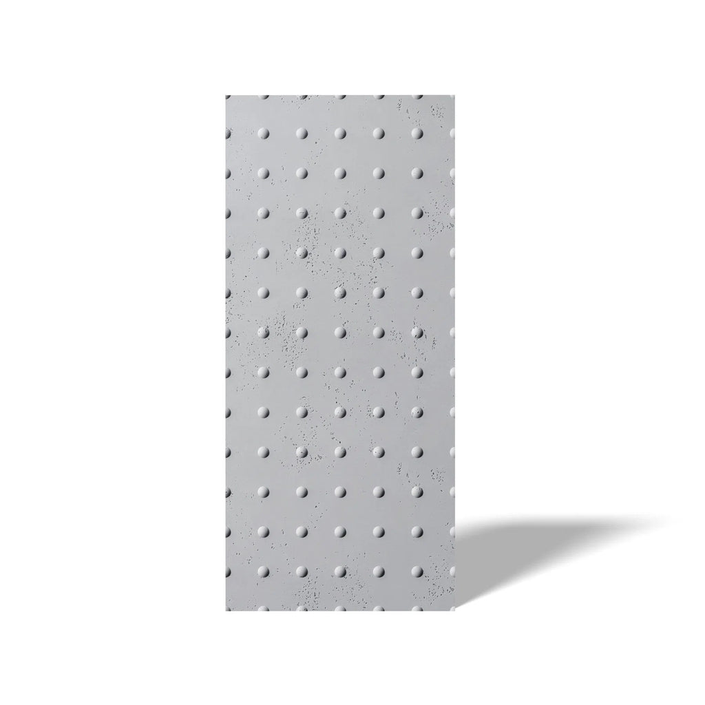 3D Concrete Wall Panel STEEL DOTS on a white background | DecorMania UK