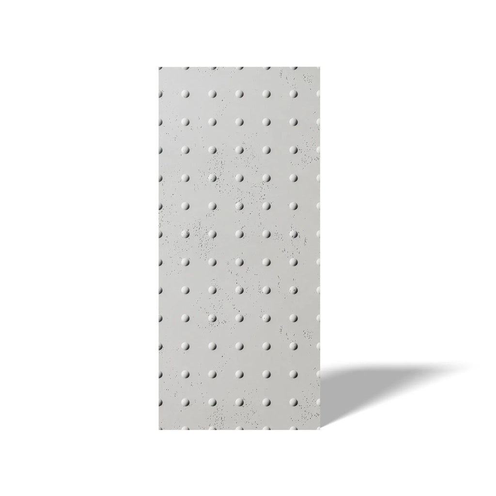 3D Concrete Wall Panel STEEL DOTS on a white background | DecorMania UK