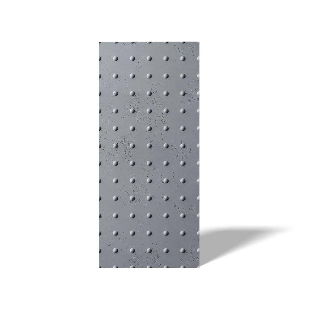 3D Concrete Wall Panel STEEL DOTS on a white background | DecorMania UK