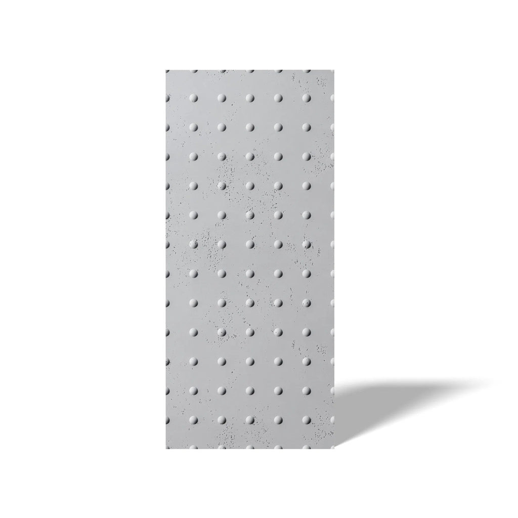 3D Concrete Wall Panel STEEL DOTS on a white background | DecorMania UK