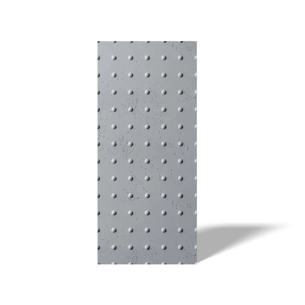 3D Concrete Wall Panel STEEL DOTS on a white background | DecorMania UK