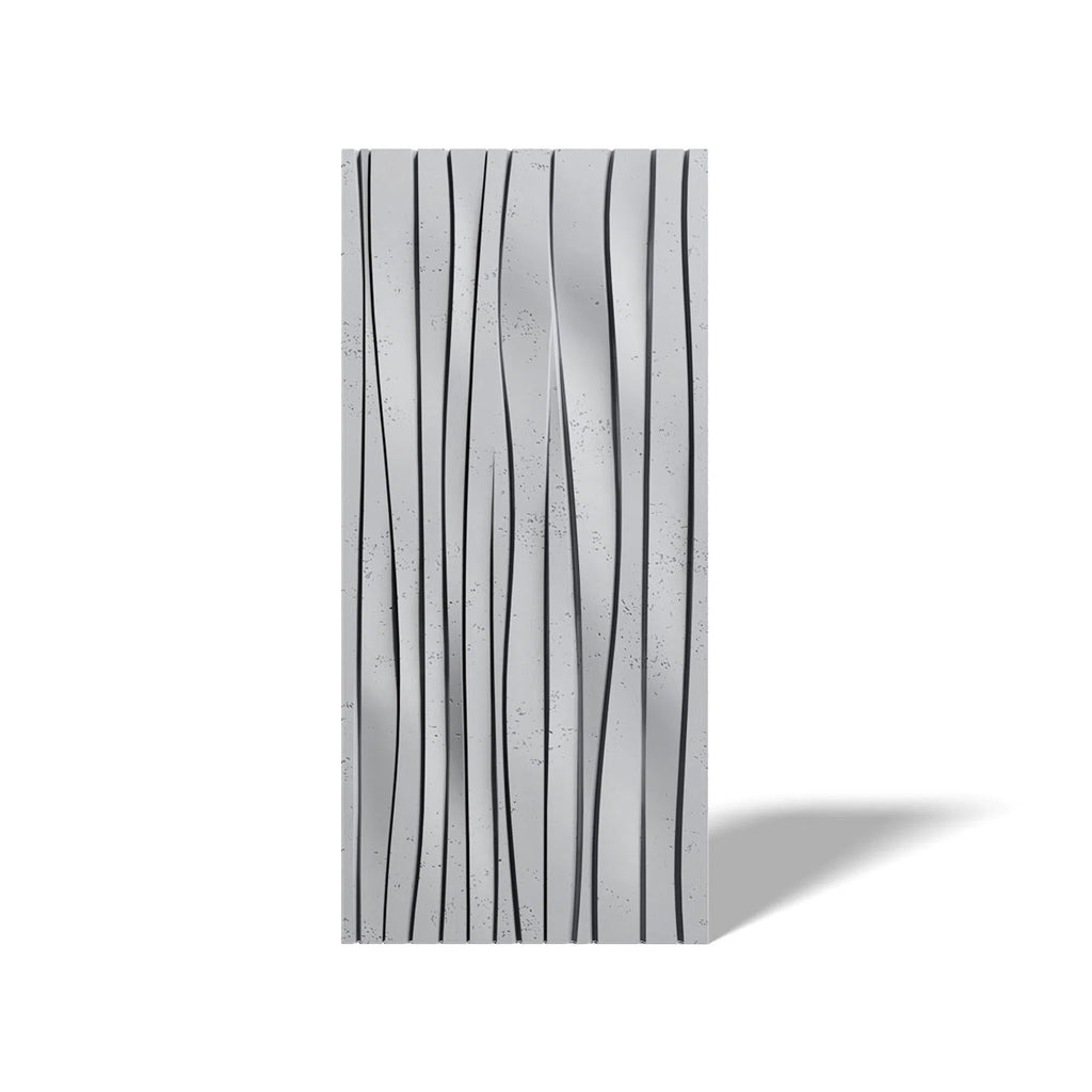 3D Concrete Wall Panel WAVES on a white background | DecorMania UK