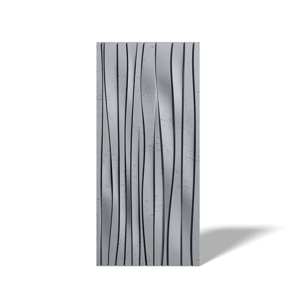 3D Concrete Wall Panel WAVES on a white background | DecorMania UK
