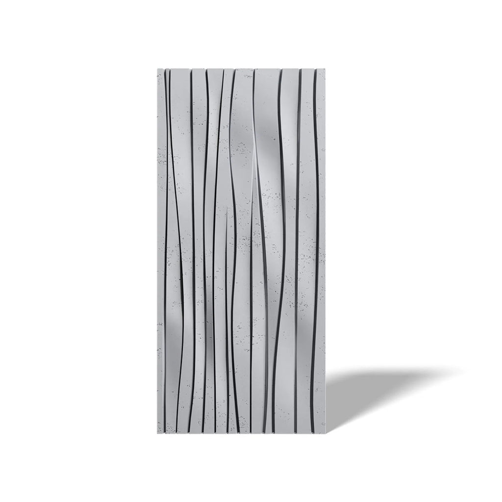 3D Concrete Wall Panel WAVES on a white background | DecorMania UK