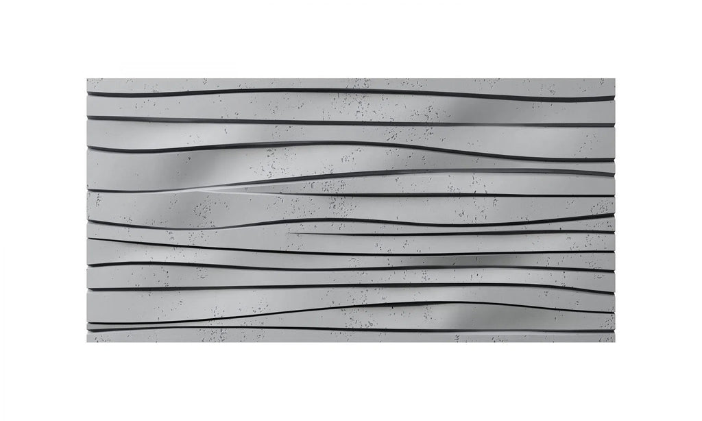 3D Concrete Wall Panel WAVES on white background | DecorMania UK