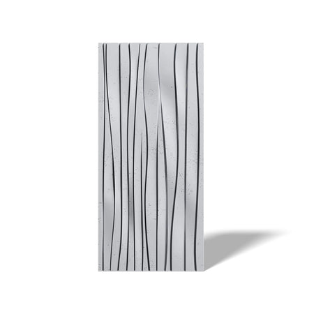3D Concrete Wall Panel WAVES on white background | DecorMania UK