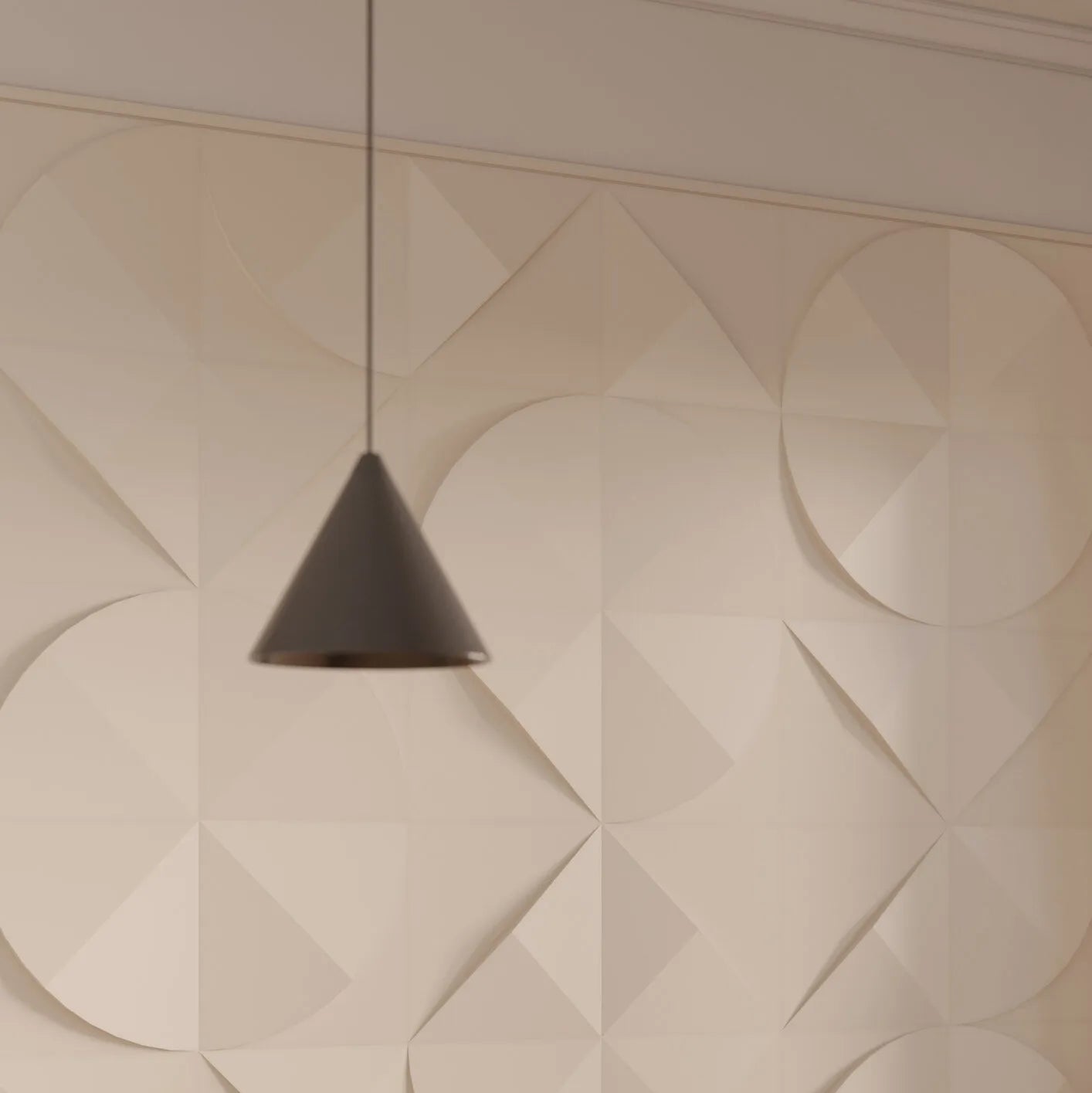 CURVE Arstyl® 3D Wall Panels adding texture to a modern living room wall | DecorMania UK
