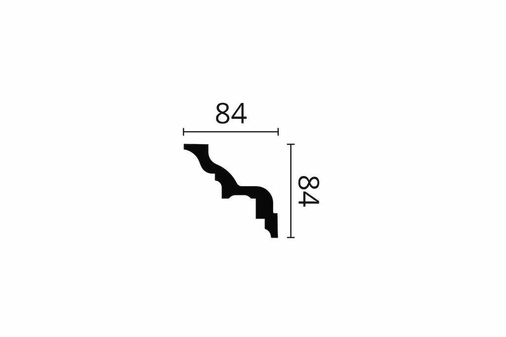 Dimensions of Z70 DANA ARSTYL Ceiling Coving | DecorMania UK