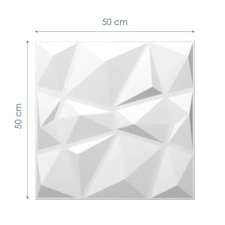 Dimensions of DIAMOND 3D Wall Panel EPS - 3D Polystyrene Wall Panels | DecorMania UK 