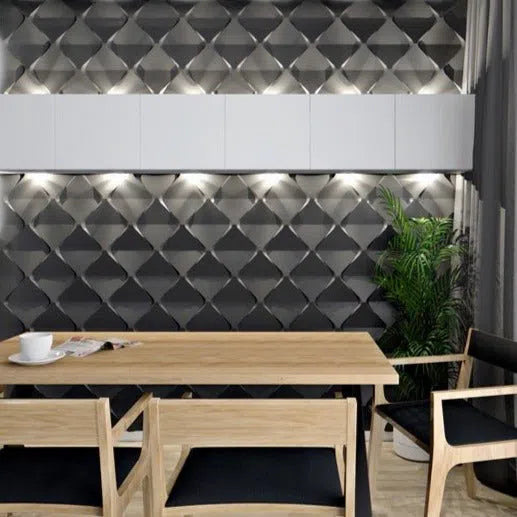 DIAMONDS 3D Wall Panel Model 07 - 3D Polystyrene Wall Panels ni modern interior  | DecorMania UK 
