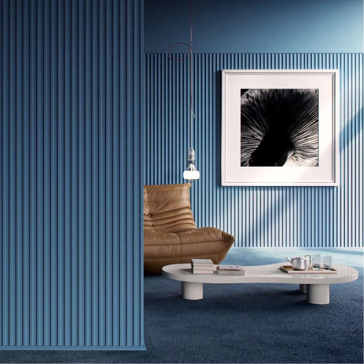 DORIQUE Arstyl® 3D Wall Panels 
 enhancing a stylish, contemporary staircase | DecorMania UK