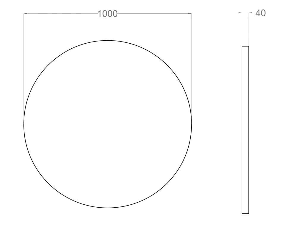 Dot AIR - Acoustic Suspended Ceiling Panel dimensions on white background Decormania UK