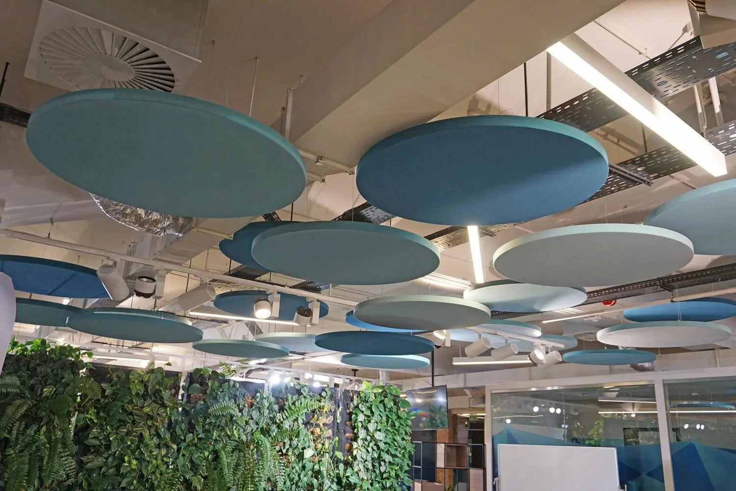 Dot AIR - Acoustic Suspended Ceiling Panel blue composition Decormania UK