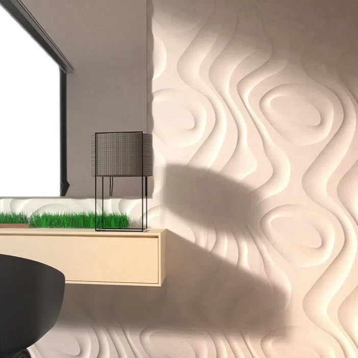 Model Dry Stream  - 3D Gypsum Wall Panels with an organic design | DecorMania UK