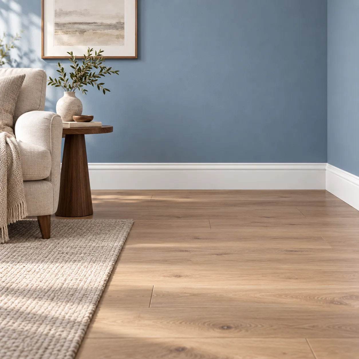 1. FB2F WALLSTYL white skirting board in modern living room interior