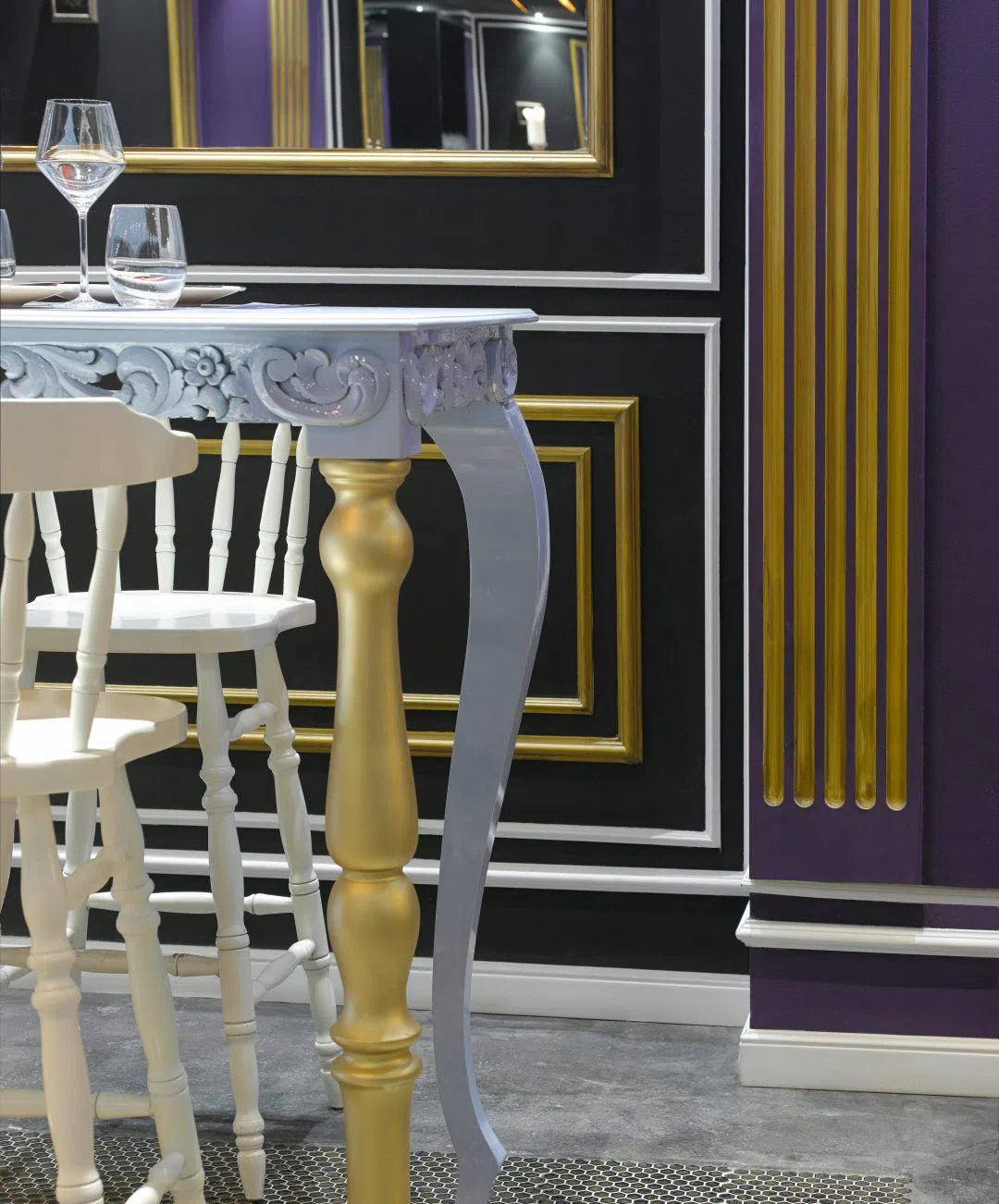 FL1 2.44M WALLSTYL SKIRTING BOARD installed at the base of the wall, | DecorMania UK