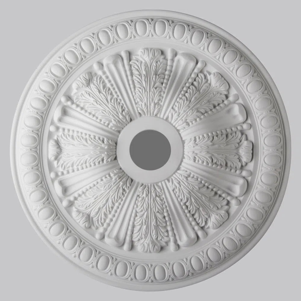 FRANCESCA R75 Ceiling Rose on white background | DecorMania UK 