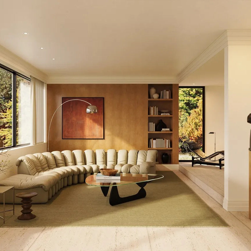 FT18 WALLSTYL skirting board in an elegant contemporary living room
