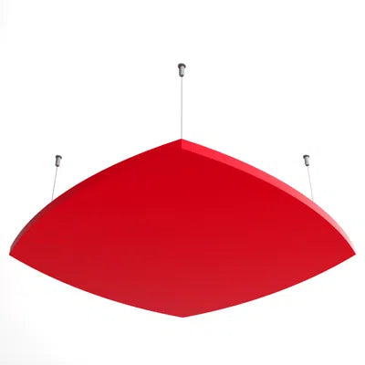 Hexa AIR - Acoustic Suspended Ceiling Panel red colour swatch on white background Decormania UK