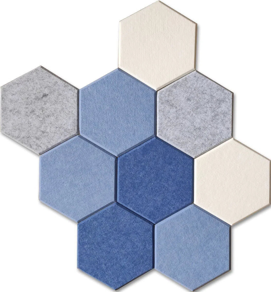 HEXA Felt 3D PET Wall Panels in various colors | DecorMania UK