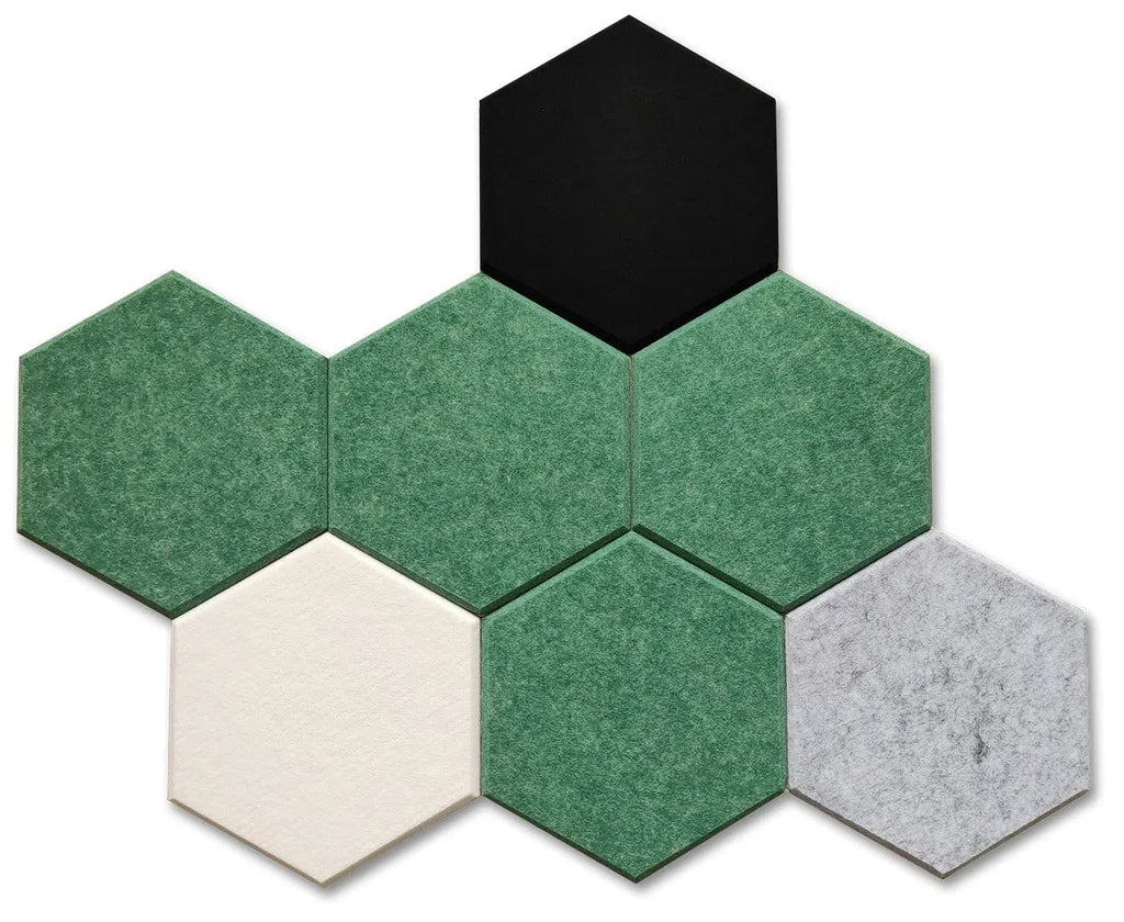 HEXA Felt 3D PET Wall Panels in various colors | DecorMania UK